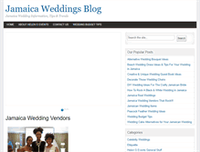 Tablet Screenshot of jamaicaweddingsblog.com